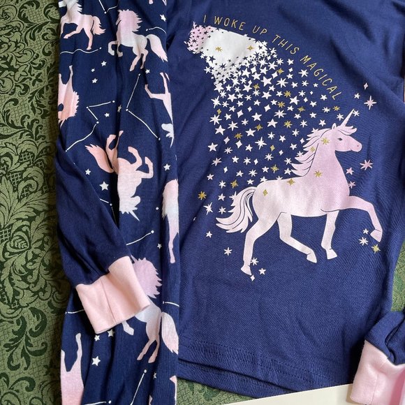 NWT 10 14 12 8 unicorn woke up magical pajamas easter carters christmas horse - Picture 5 of 9